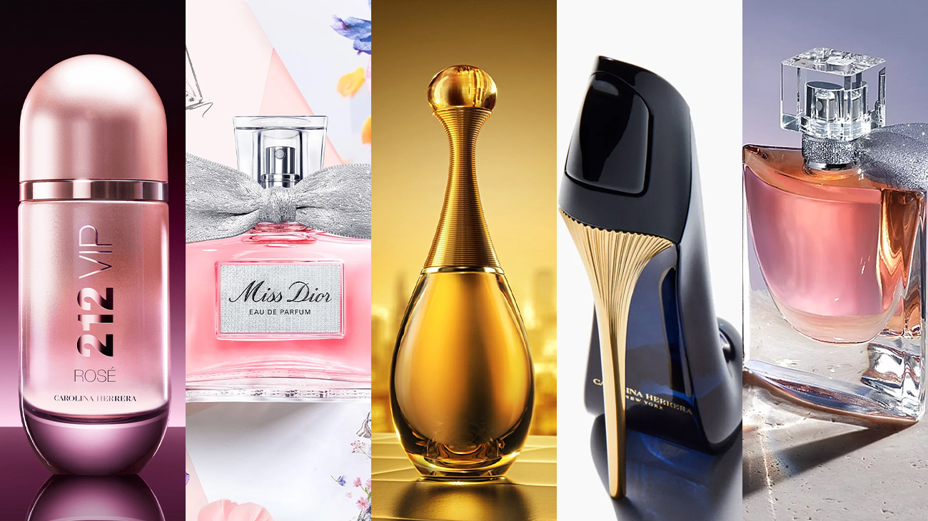 Seleção de perfumes femininos